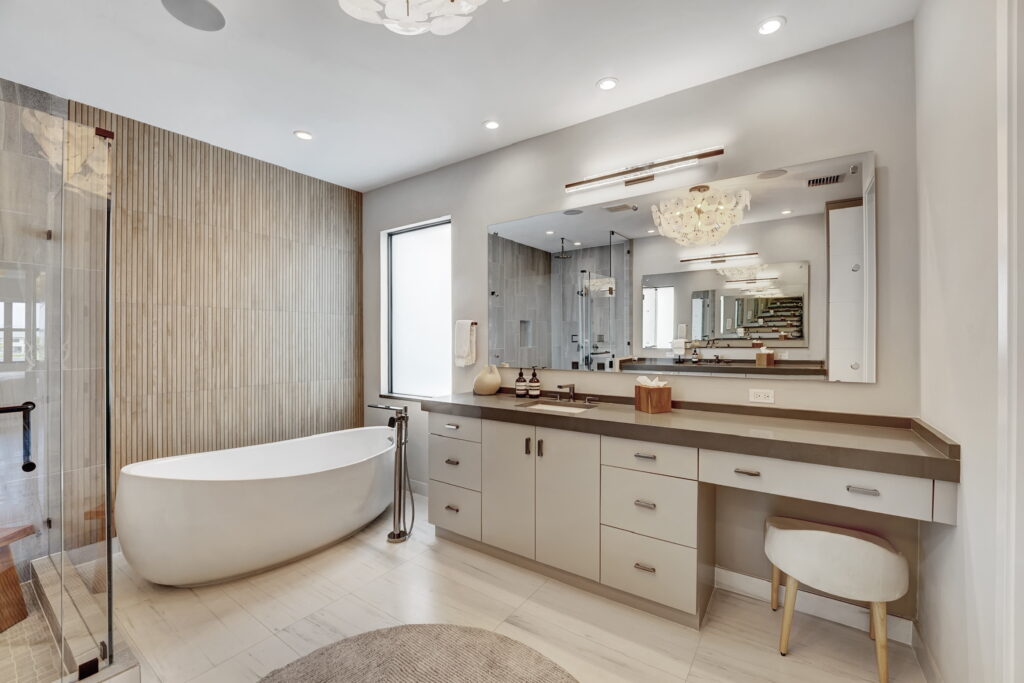 Eclectic Contemporary Oasis Master Bathroom