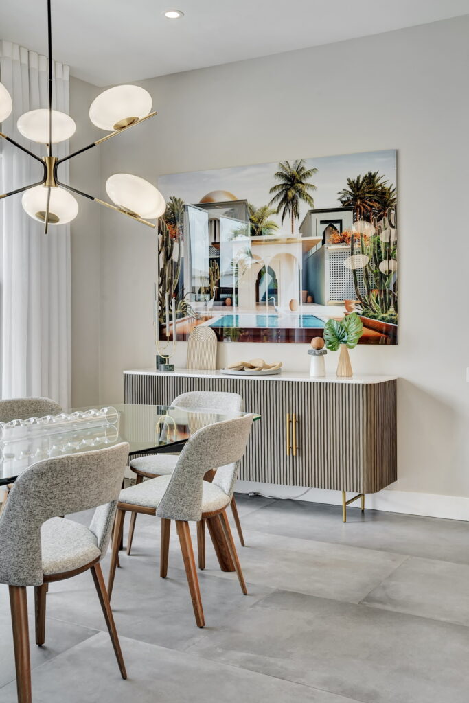 Eclectic Contemporary Oasis Dining Room