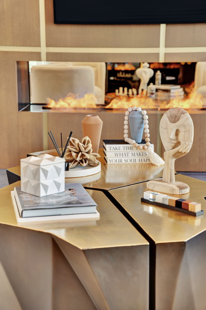 Eclectic Contemporary Oasis Fireplace Accessories
