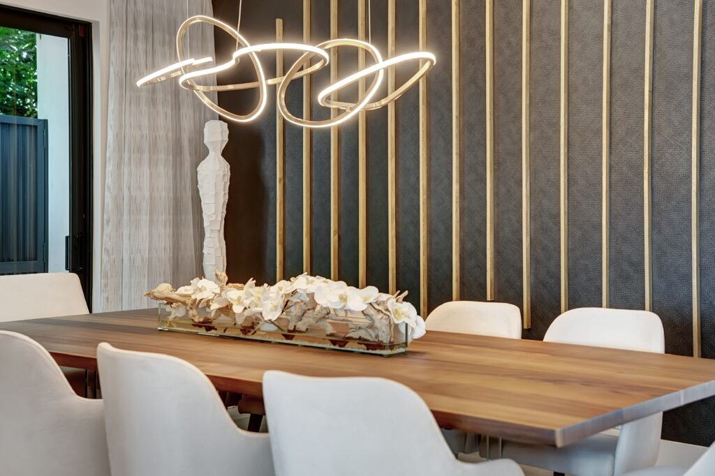 Eclectic Contemporary Oasis Formal Dining Room